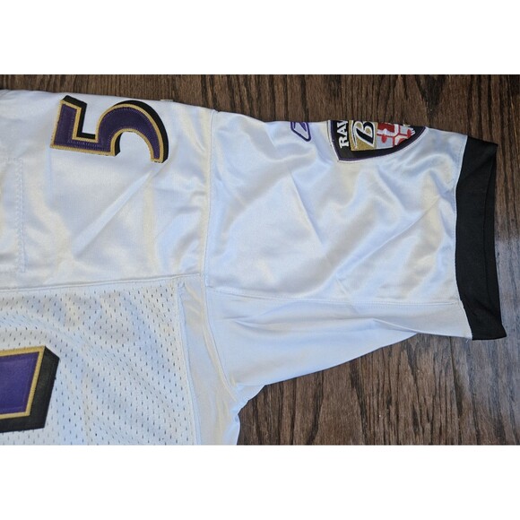 Terrell Suggs #55 Baltimore Ravens Reebok On Field Jersey White Size 50 NWT - Picture 15 of 16